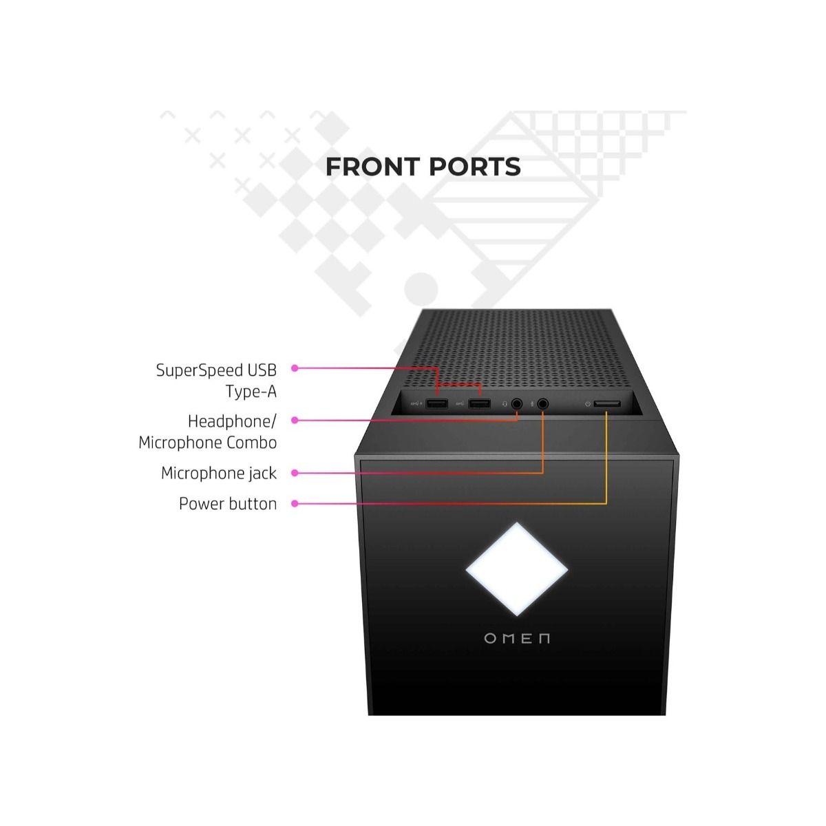 HP Omen GT13-1047na Gaming PC AMD Ryzen 7 16GB RAM 512GB SSD 2TB HDD RTX 3080