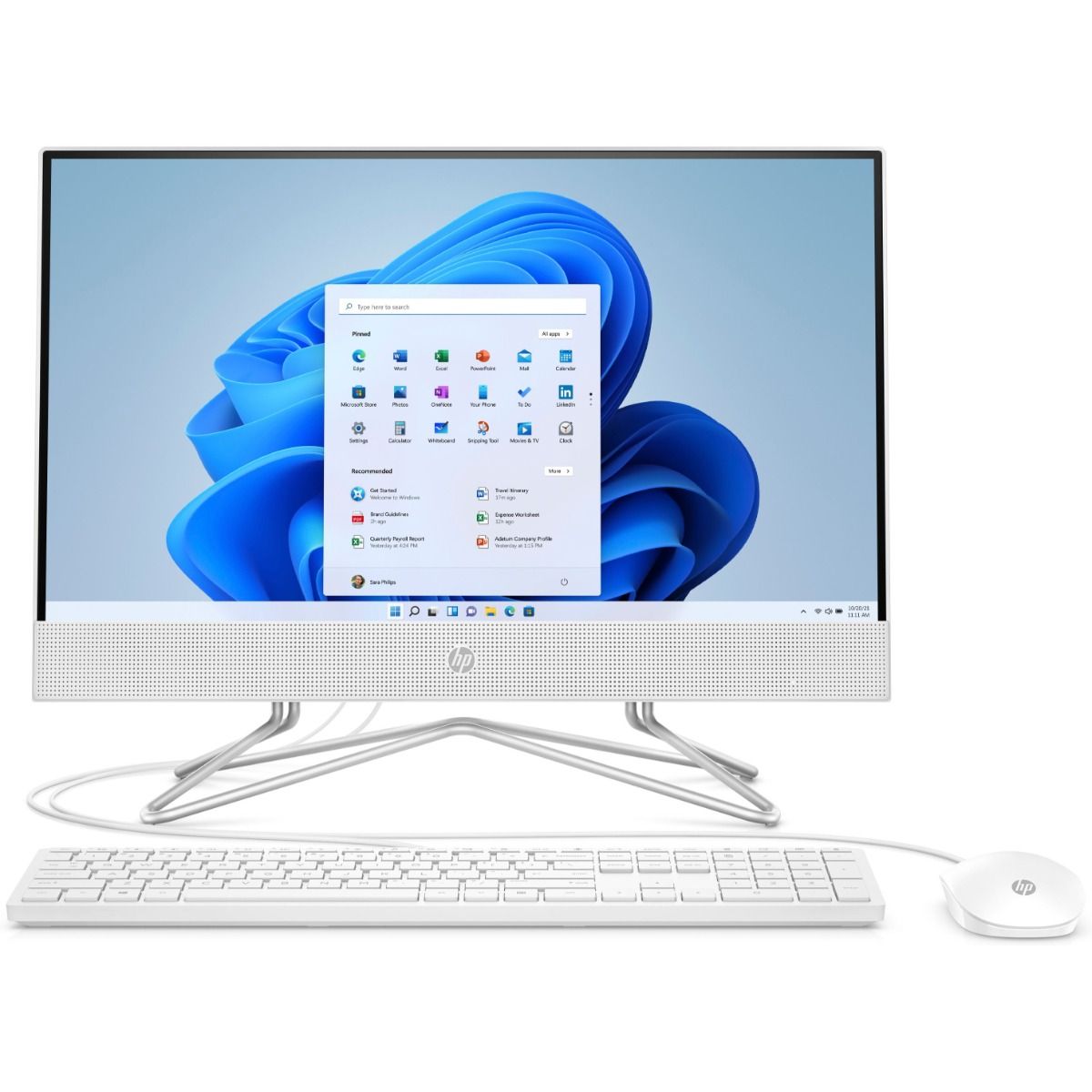 HP All-In-One PC 22-dd0001na 21.5" Full HD AMD Ryzen 3 3250U 4GB RAM 128GB SSD