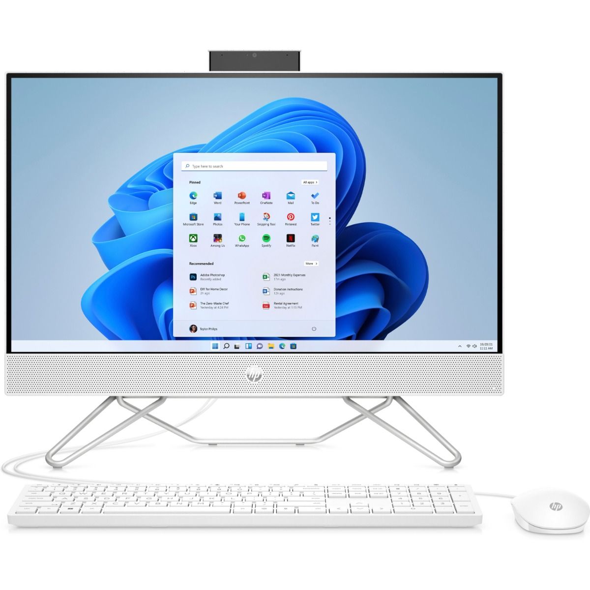 HP All-In-One PC 24-CB0021NA 23.8" Full HD AMD Ryzen 5 5500U 8GB RAM 512GB SSD
