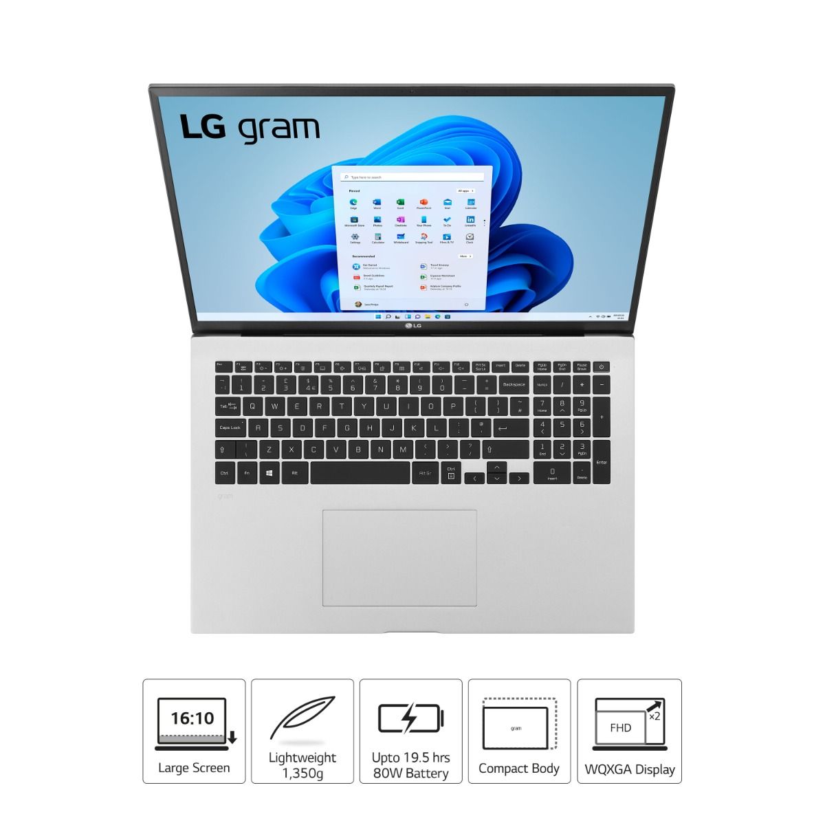 LG Laptop Gram 17Z90P 17" QHD+ Intel Core i5-1135G7 8GB RAM 512GB SSD
