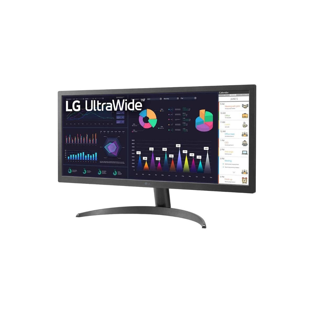 LG Computer Monitor 26WQ500-B 25.7" UltraWide Full HD LED FreeSync