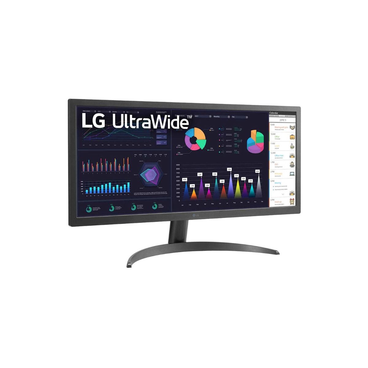 LG Computer Monitor 26WQ500-B 25.7" UltraWide Full HD LED FreeSync