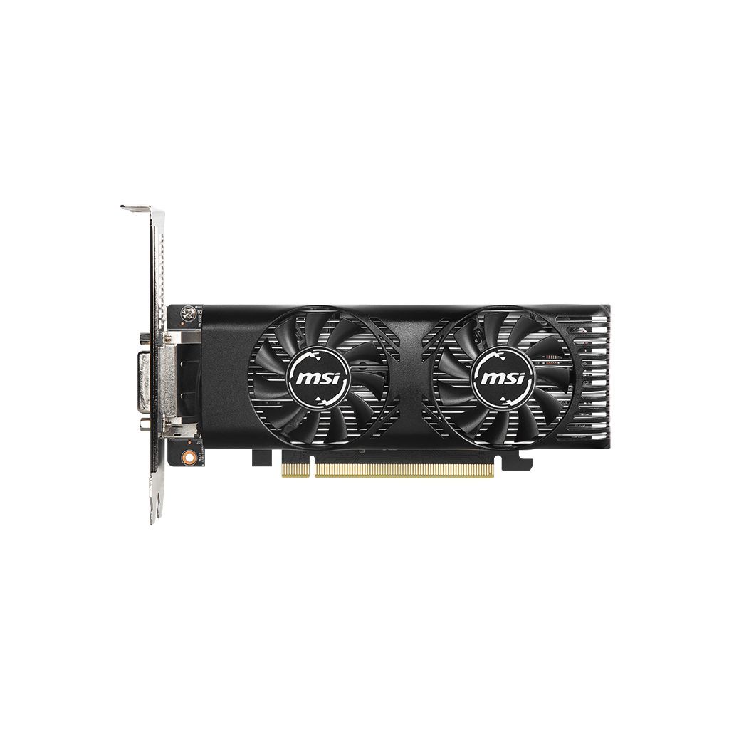 MSI NVIDIA GeForce GTX 1650 4GB GDDR5 Low Profile OC Dual Fan Graphics Card