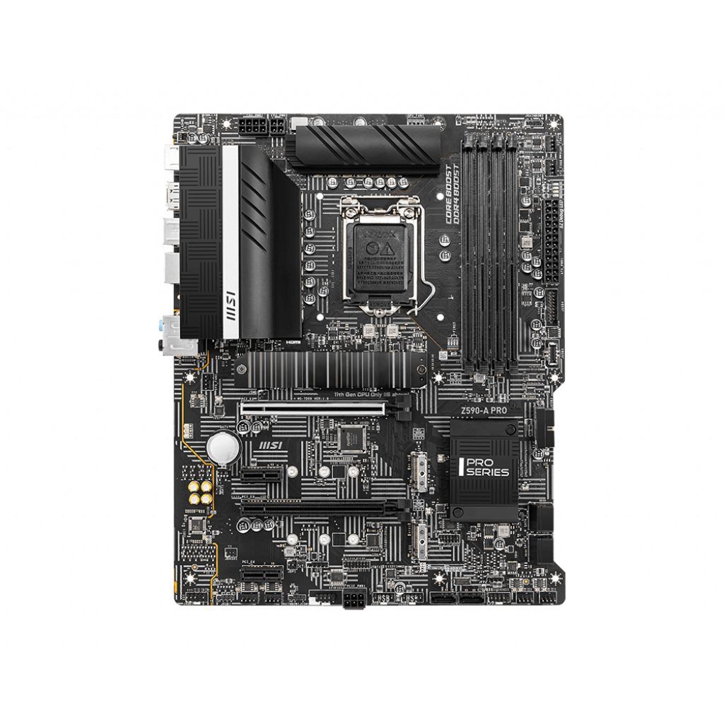MSI Z590-A PRO LGA 1200 ATX Motherboard PCIe 4.0 2.5GB LAN DDR4 FROZR AI COOLING