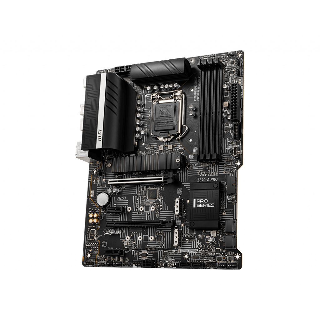 MSI Z590-A PRO LGA 1200 ATX Motherboard PCIe 4.0 2.5GB LAN DDR4 FROZR AI COOLING