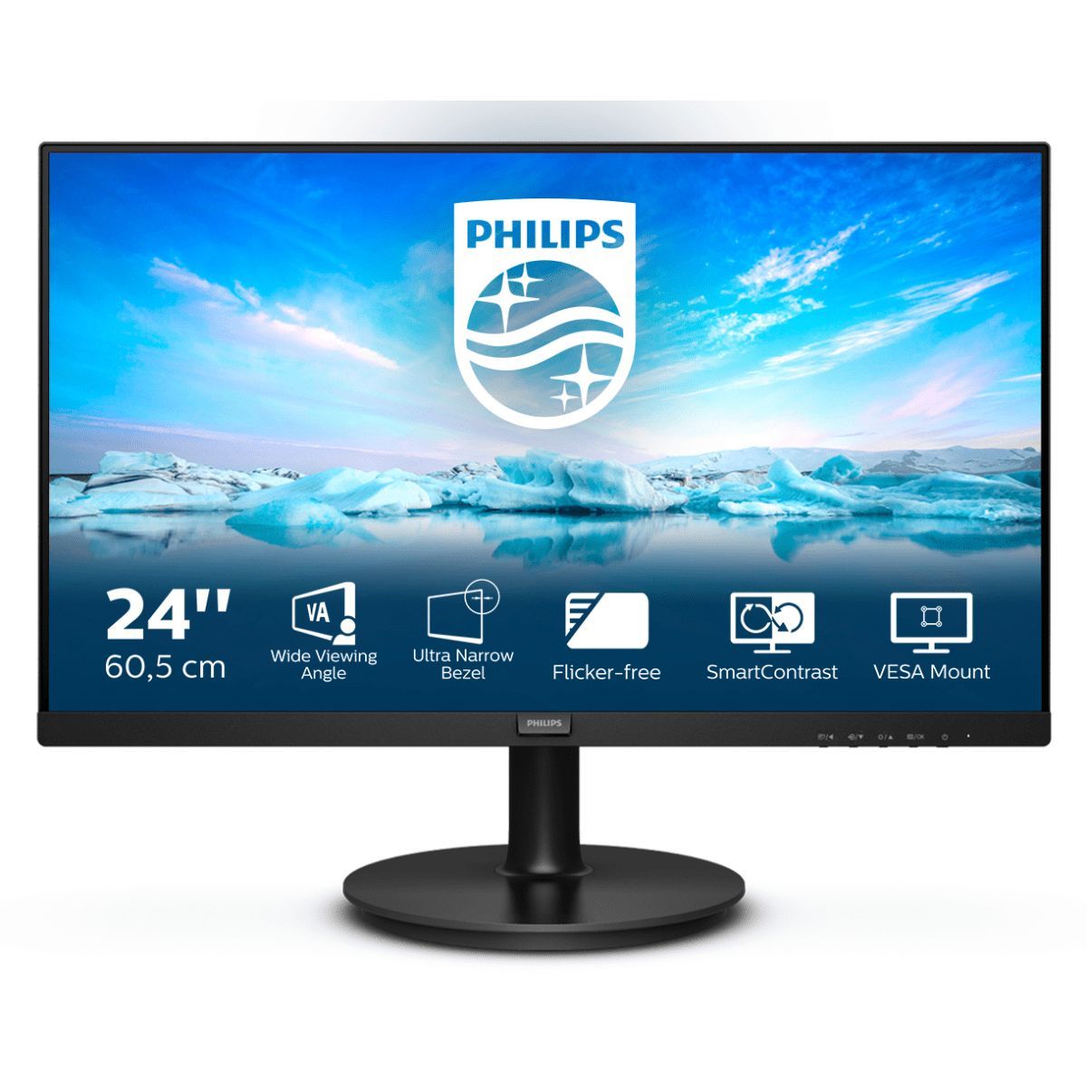 Philips 241V8LA 23.8" Full HD 75Hz 16:9 VA LCD Anti-Glare Monitor