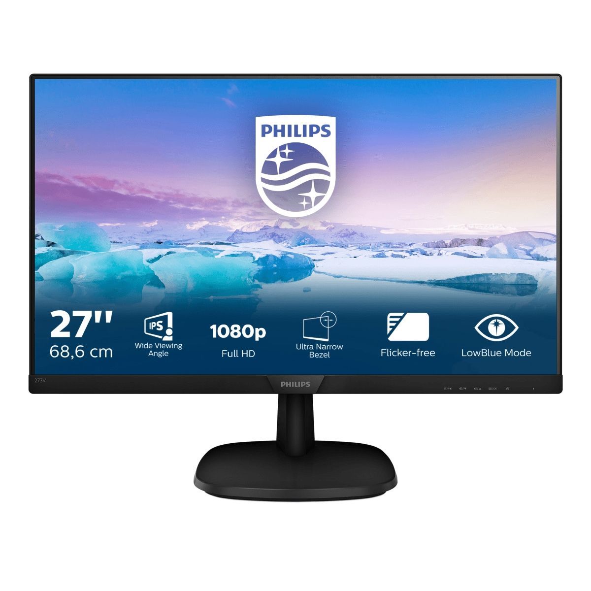 Philips 273V7QDAB/00 27" IPS Full HD Monitor with Built-In Speakers Black