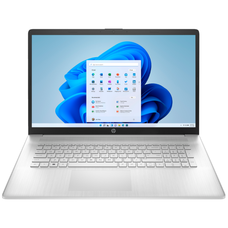 HP 17-cn0009na 17.3" Full HD Laptop Intel i3 11th Gen 8GB RAM 256GB SSD Silver | Open Box