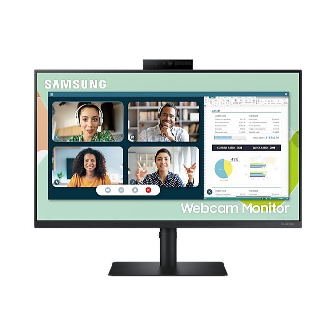 Samsung Monitor S4 Series S24A400VEU 24" Full HD IPS LCD Webcam FreeSync