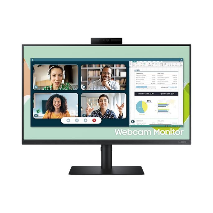 Samsung Monitor S4 Series S24A400VEU 24" Full HD IPS LCD Webcam FreeSync