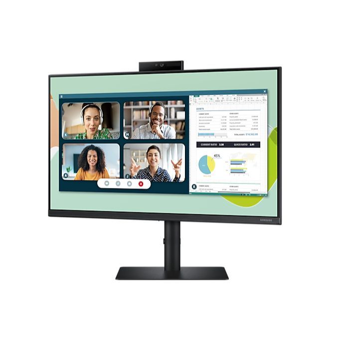 Samsung Monitor S4 Series S24A400VEU 24" Full HD IPS LCD Webcam FreeSync
