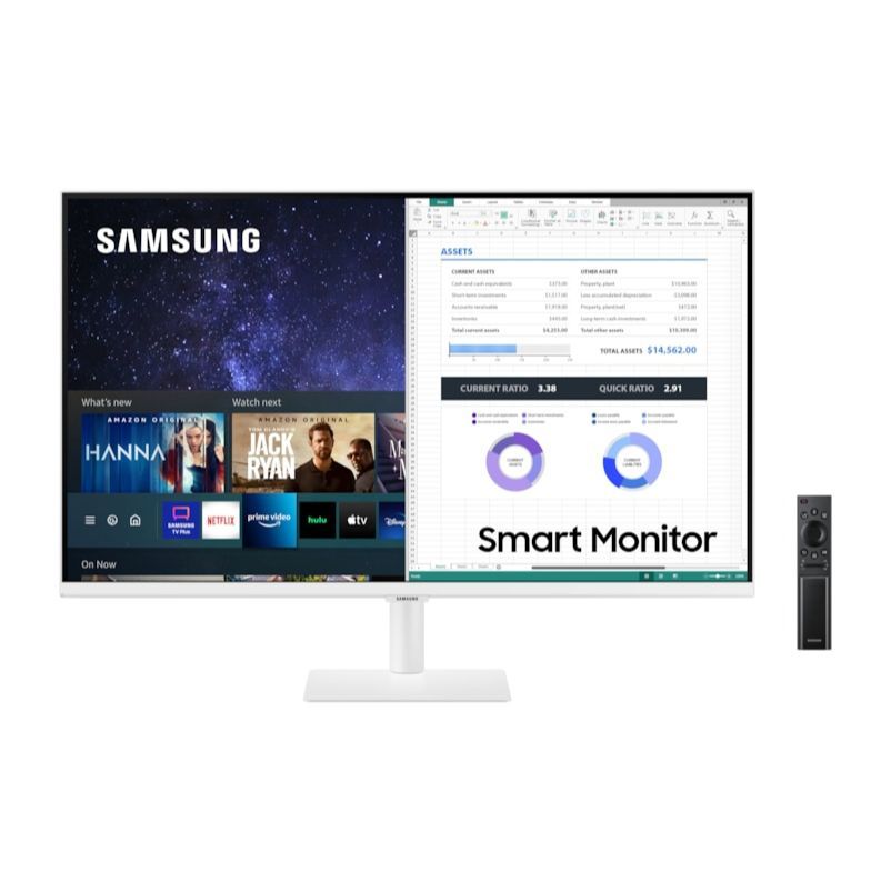 Samsung S32AM501NU 32" Full HD HDR LCD Smart Monitor Remote Controlled White
