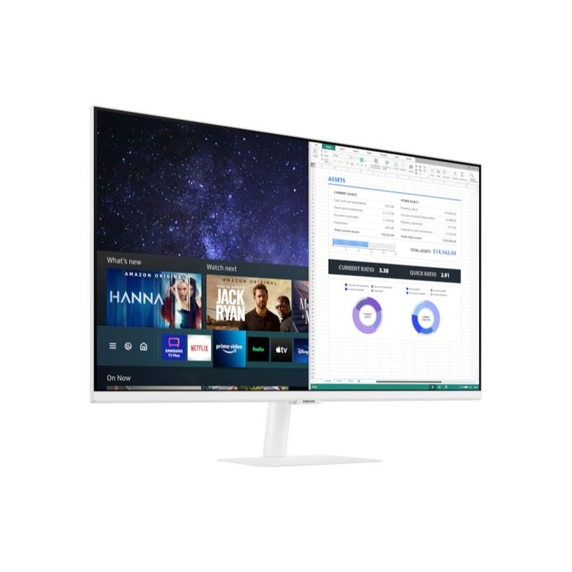Samsung S32AM501NU 32" Full HD HDR LCD Smart Monitor Remote Controlled White