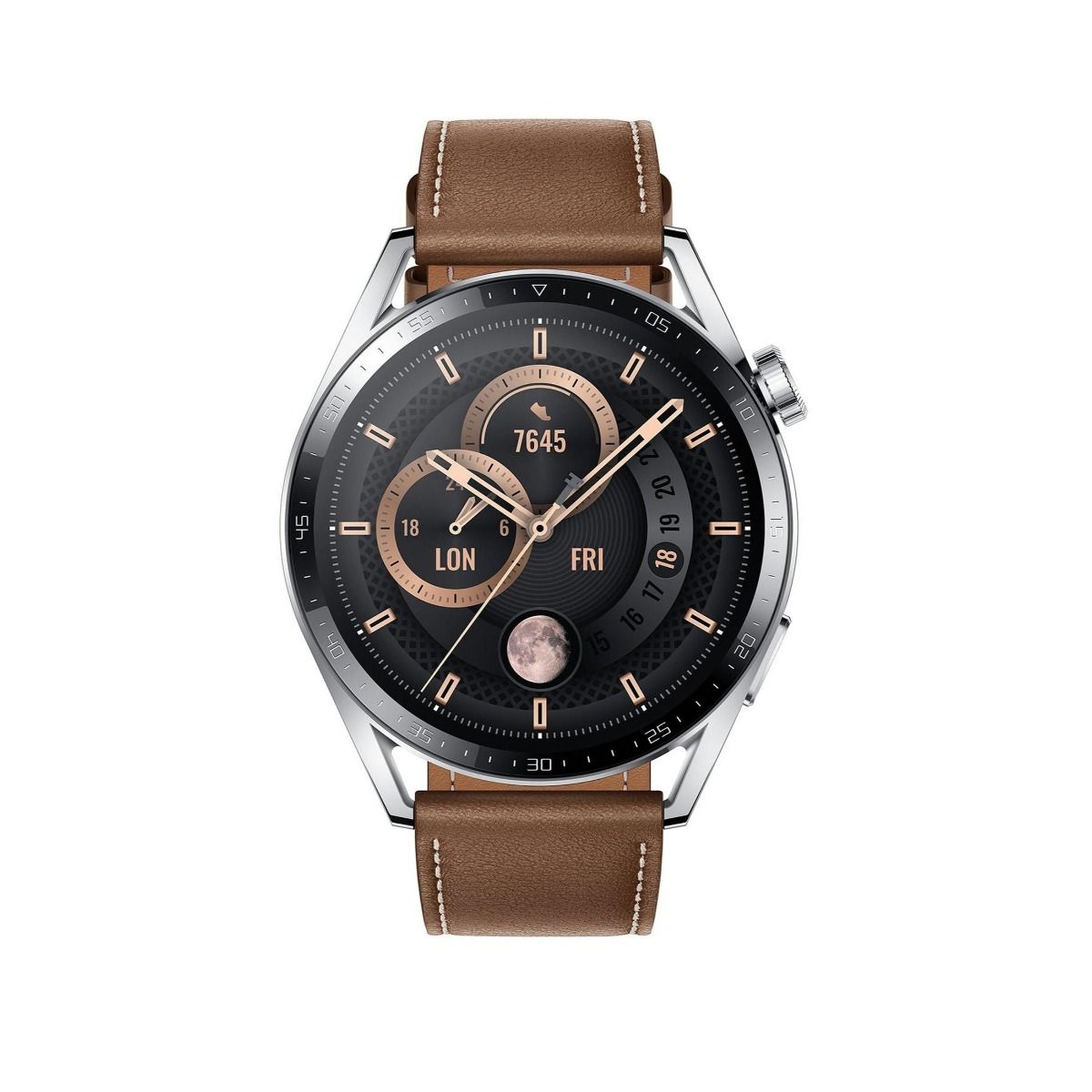 Huawei GT3 Classic Watch 46mm - Brown Leather - AMOLED Display
