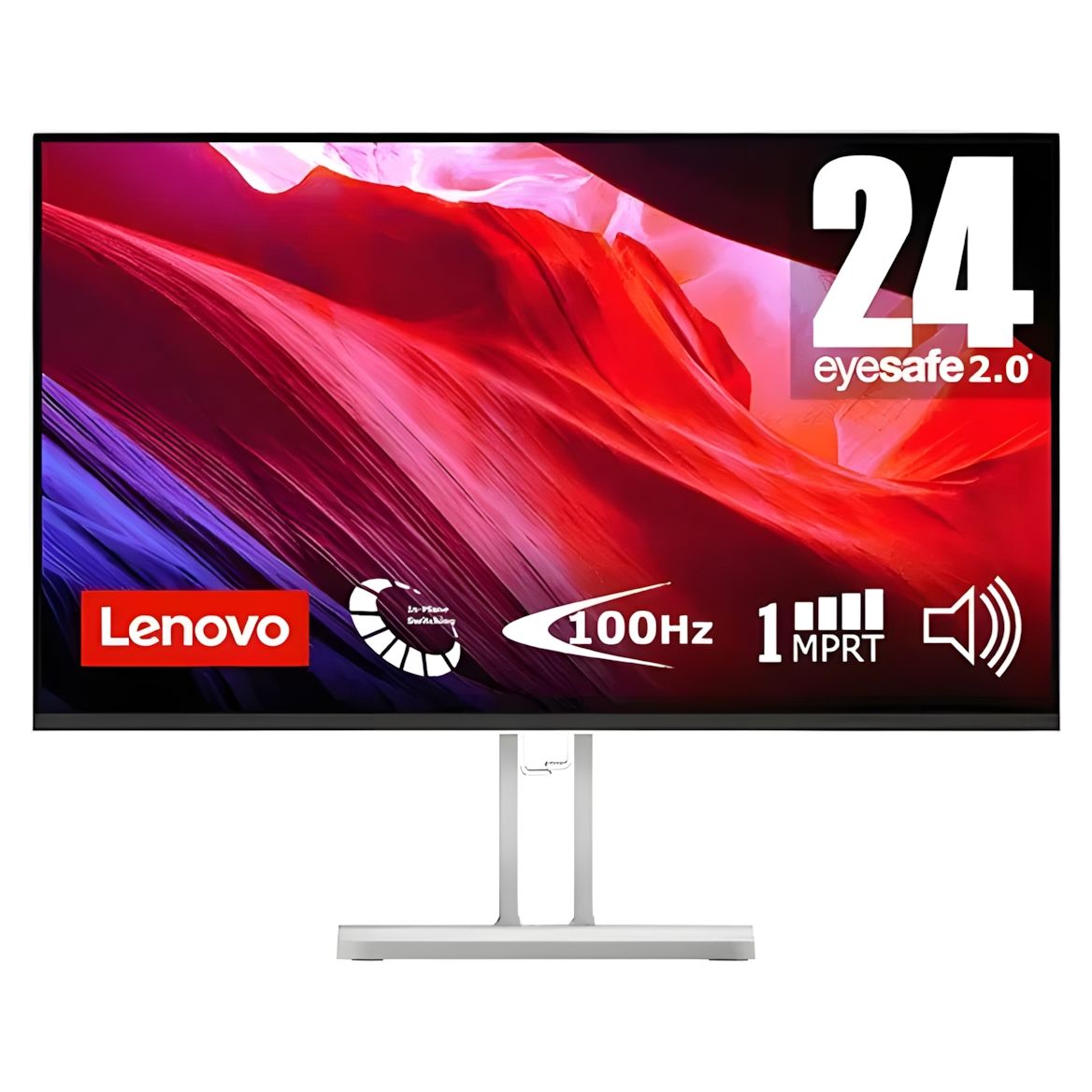 Lenovo L24i-4A 23.8" Full HD IPS Monitor 100Hz Refresh 1ms Built In Speakers
