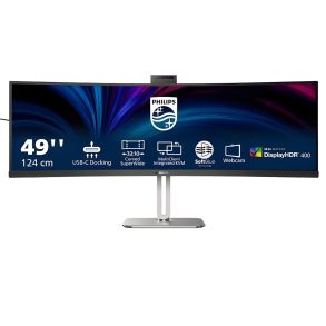 49B2U6900CH/00 Philips 6000 Series 48.8" Quad HD Dual Monitor 32:9 SuperWide Curved with USB-C