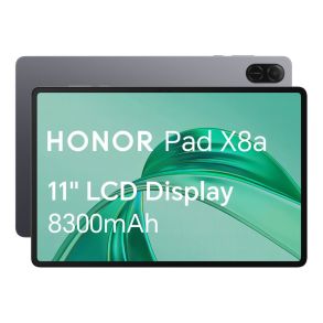HONOR Pad X8a 11" Tablet Snapdragon 4GB RAM 128GB Storage Android Grey 5301AKFT