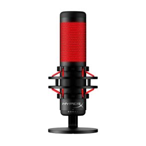 HyperX QuadCast USB Microphone Anti-Shock Mount - Red Lighting Tap-To-Mute 4P5P6AA