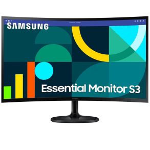 LS27D360GAUXXU Samsung Essential S3 S36GD 27" FHD 1800R Curved Monitor 100Hz Refresh Black