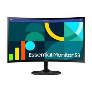 Samsung Essential S3 S36GD 24" FHD 1800R Curved Monitor 100Hz Refresh Black