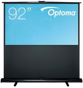 DP-9092MWL Optoma DP -9092MWL 92" Portable Pull-up Projector Screen 16:9 Format