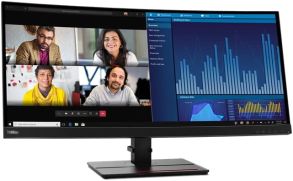 63F2RAT3UK Lenovo ThinkVision P34w-20 34.14" UWQHD Curved Monitor with USB HUB Black