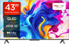 43C645K TCL 43C645K 43" QLED Smart TV 4K Ultra HD Dolby Vision and Atmos Android TV