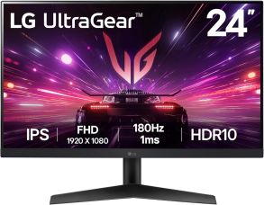 24GS60F-B.AEK LG UltraGear 24GS60F-B.AEK 23.8" Full HD Gaming Monitor 180Hz Refresh 1ms HDR10