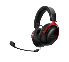 HyperX Cloud III S Wireless Gaming Headset with Detachable Mic Black & Red