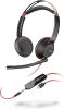 Poly Blackwire 5220 Wired Dual-Ear Headset with Boom Mic USB-C/AUX 3.5mm