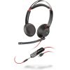 Poly Blackwire C5220 Wired Dual-Ear Headset with Boom Mic USB-C/AUX 3.5mm