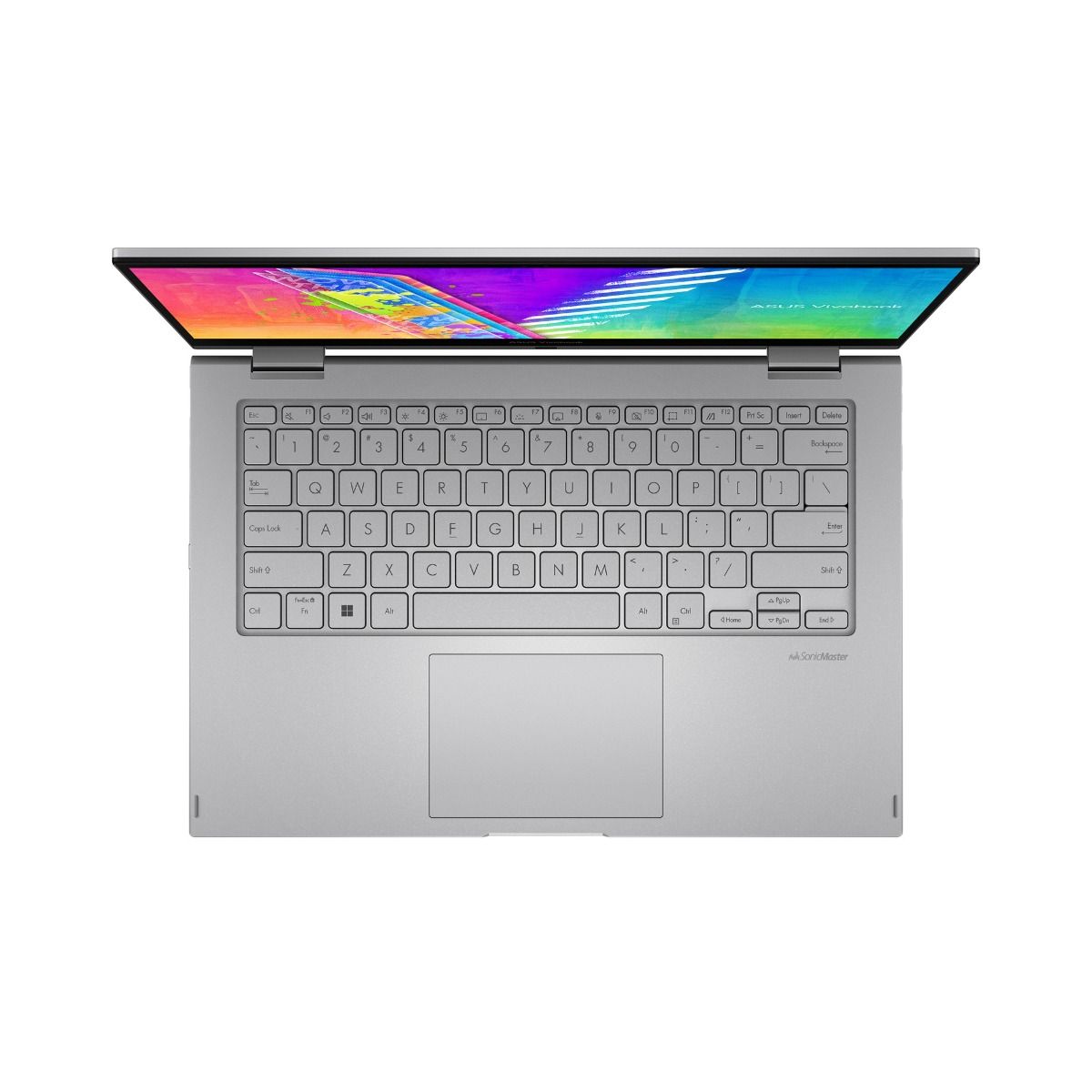Asus Vivobook Go 14 Flip Laptop 2-in-1 Intel N4500 4GB RAM 128GB eMMC Silver
