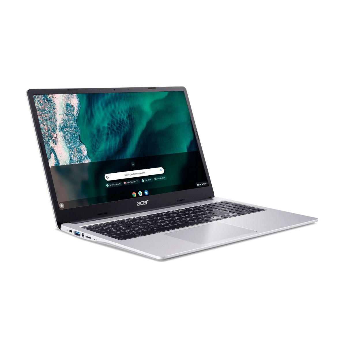 Acer Chromebook 315 15.6" Laptop Intel N6000 8GB RAM 128GB SSD Silver