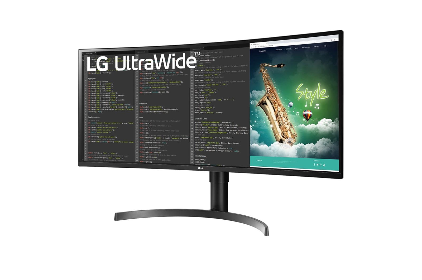 LG UltraWide 35WN75CP-B 35" QHD Curved Monitor 100Hz 5ms AMD-FreeSync