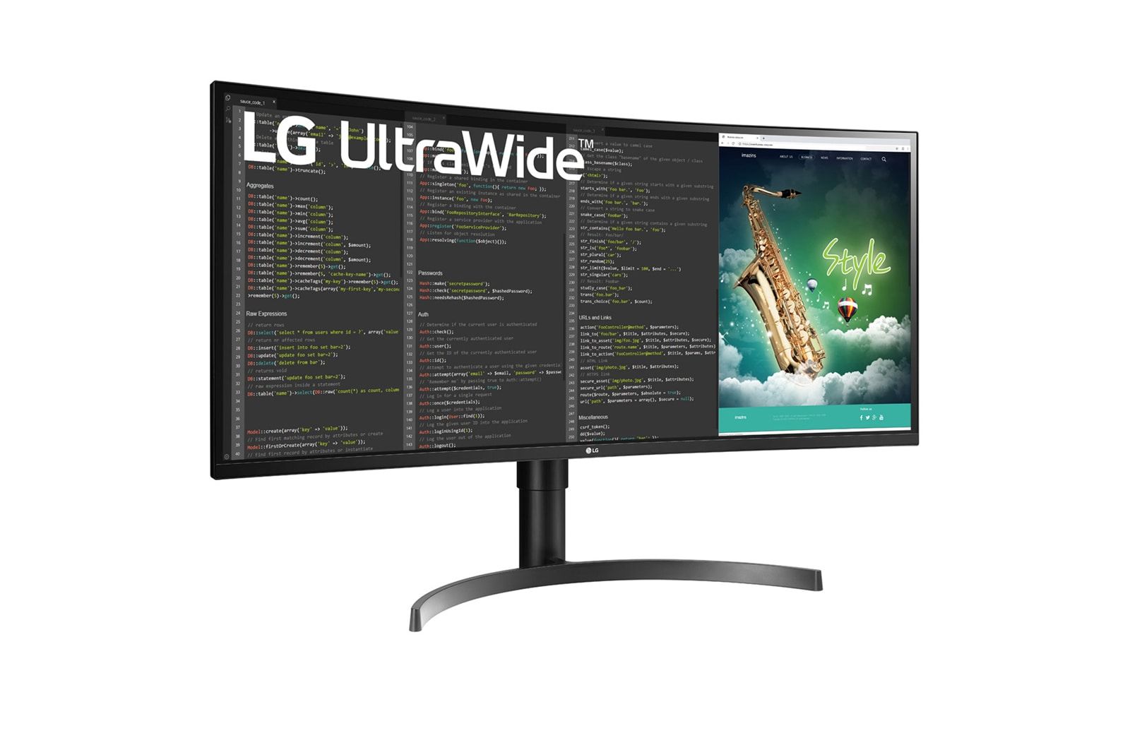LG UltraWide 35WN75CP-B 35" QHD Curved Monitor 100Hz 5ms AMD-FreeSync