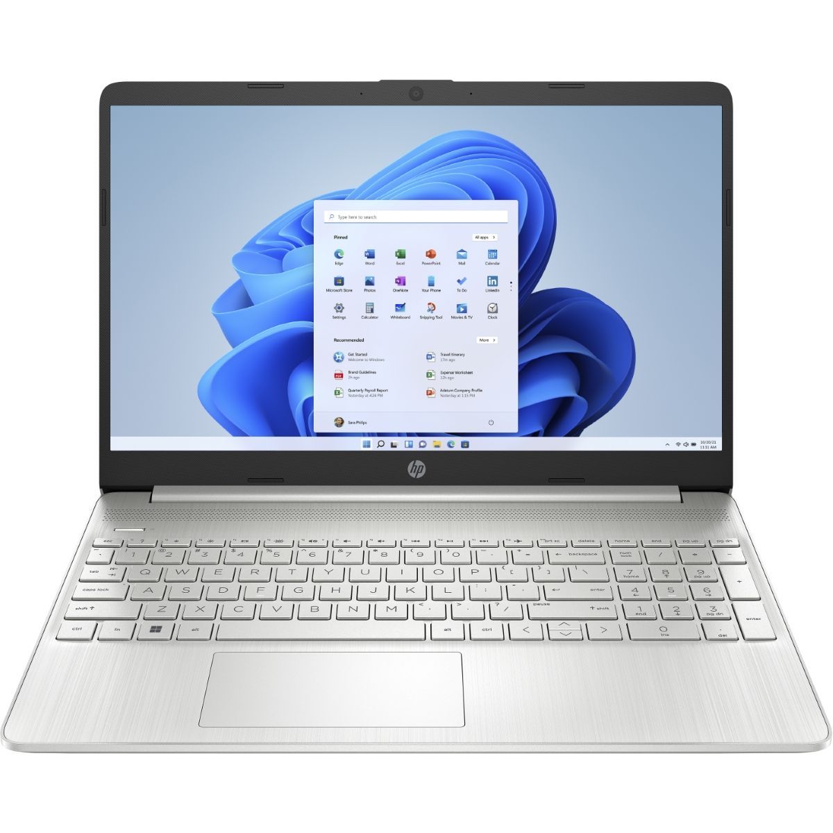 HP 15s-fq2015na 15.6" Laptop Intel Core i3 11th Gen 8GB RAM 256GB SSD Silver